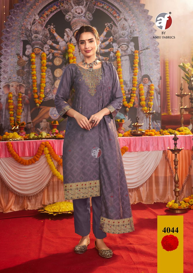 Palki Vol 4 By Af Muslin Jacquard Designer Readymade Suits Wholesalers In Delhi
